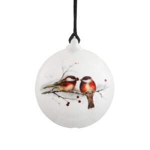 Dean Crouser Winter Chickadees Ornament