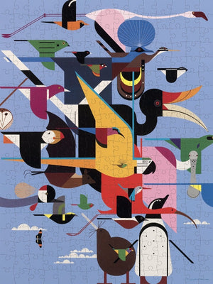 Flat artwork for finished Charley Harper: Wings of the World 300-piece Jigsaw Puzzle