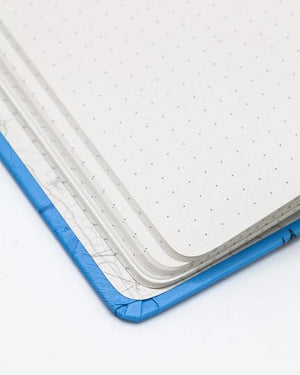 Close-up image of Dot Grid Paper in the Birds Hardcover Notebook