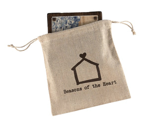 gift bag included with the Gather Blessings Pinewood Block Tile Wall Art 5"