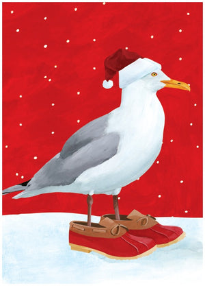 Seagull's Holiday individual Greeting Card