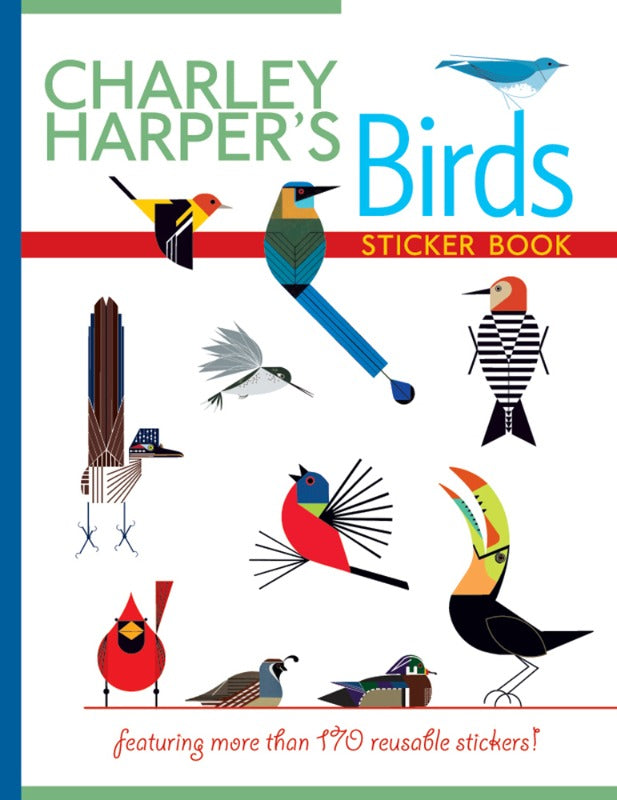 Charley Harper 50 Drawings Coloring Book Perch Birding Gifts & Supplies