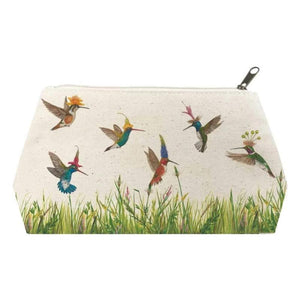 Meadow Buzz Canvas Cosmetic Bag LARGE: 12" x 6.75" x 4.75"