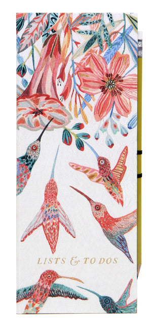 Hummingbird Lists & To Do's with Coordinating Pencil