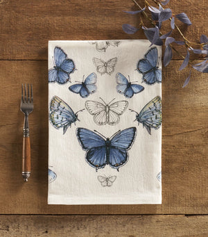 Eastern Tailed-Blue Butterfly Flour Sack Towel