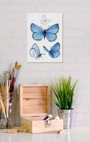 Spring Azure Butterfly 5x7 Canvas Wall Art