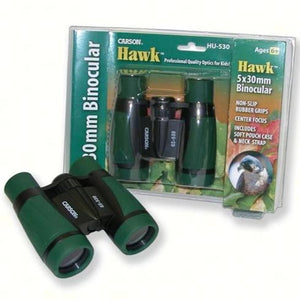 Carson Hawk 30mm Kids Field Binoculars Color is Evergreen