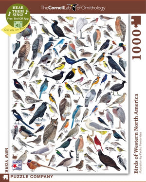 Birds of Western North America Interactive Puzzle with Poster