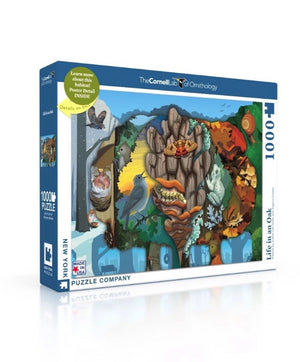 Nature Habitat - Life in an Oak 1000 Piece Puzzle with Poster