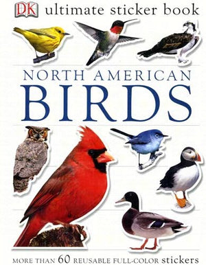 North American Birds Sticker Book in Color
