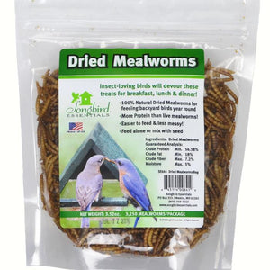 Dried Mealworms 3.5 oz Resealable Bag