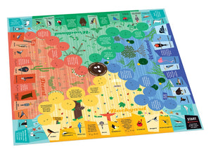 Game board included in Charley Harper’s Spot the Birds Board Game